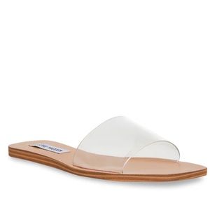 NWT! Steve Madden Isabel Clear Flat Sandals